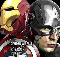 Civil War : ver2 | Pop-Art paintings Marvel characters