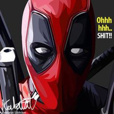 Deadpool : ver1 | Pop-Art paintings Marvel characters