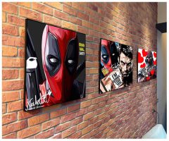 Deadpool : ver2 love | Pop-Art paintings Marvel characters