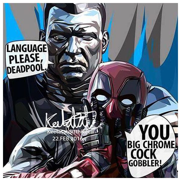 Deadpool & Colossus | images Pop-Art personnages Marvel