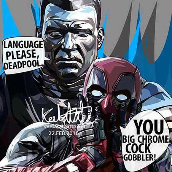 Deadpool & Colossus | imatges Pop-Art personatges Marvel