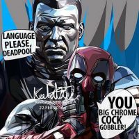 Deadpool & Colossus | images Pop-Art personnages Marvel