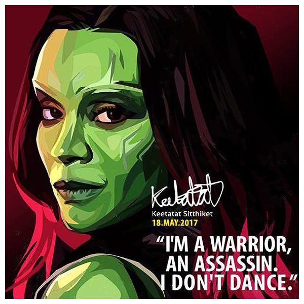 Gamora | imágenes Pop-Art personajes Marvel