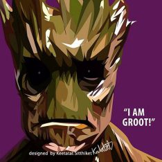 Groot | imágenes Pop-Art personajes Marvel