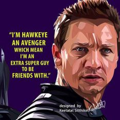 Hawkeye | Pop-Art paintings Marvel characters