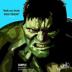 Hulk : ver1 | Pop-Art paintings Marvel characters
