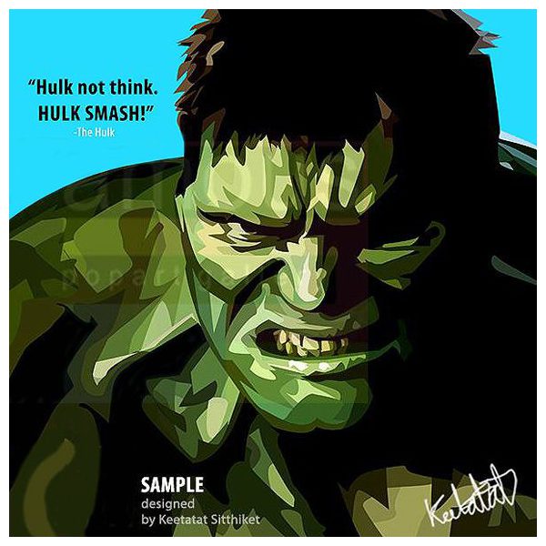 Hulk : ver1 | imatges Pop-Art personatges Marvel