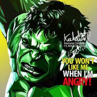 Hulk : ver2 | Pop-Art paintings Marvel characters