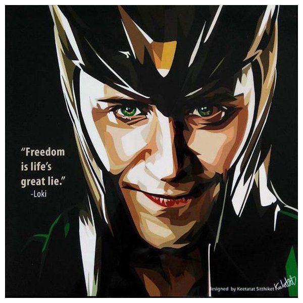 Loki : ver1 | Pop-Art paintings Marvel characters