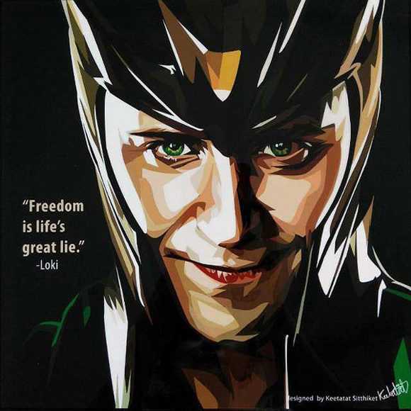 Loki : ver1 | Pop-Art paintings Marvel characters