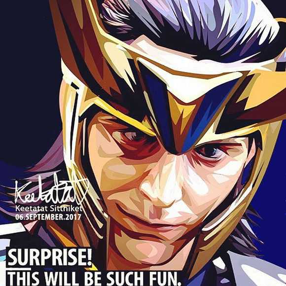 Loki : ver2 | imágenes Pop-Art personajes Marvel