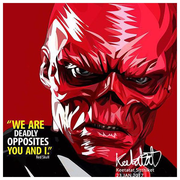 Red Skull | Pop-Art paintings Marvel characters