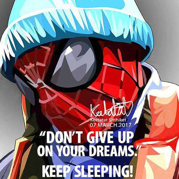 Sleeping Spidermam | imágenes Pop-Art personajes Marvel