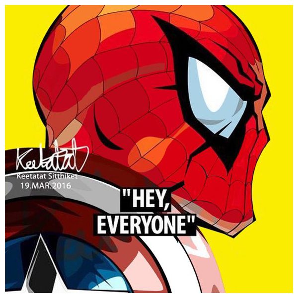 Spiderman : ver2 | Pop-Art paintings Marvel characters