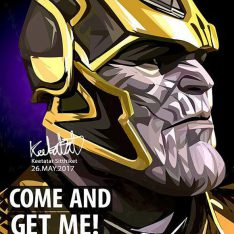 Thanos : ver1 | Pop-Art paintings Marvel characters