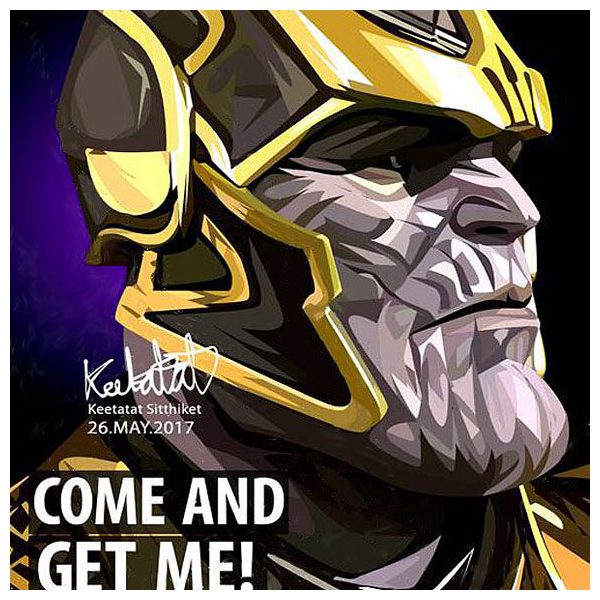 Thanos : ver1 | Pop-Art paintings Marvel characters