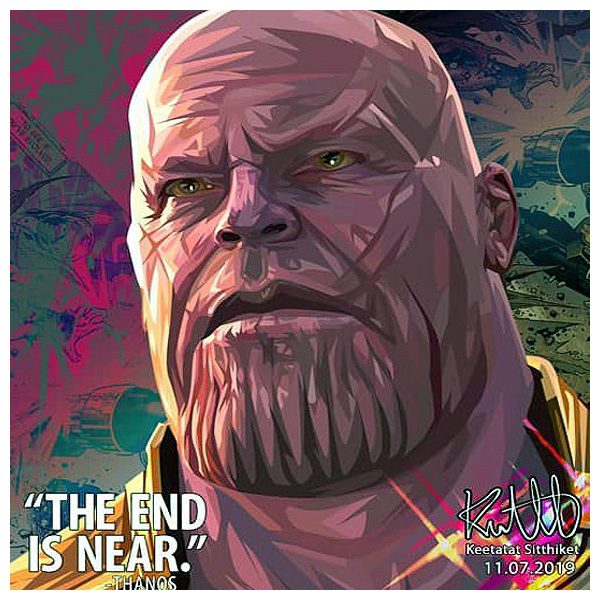 Thanos : ver2 | Pop-Art paintings Marvel characters