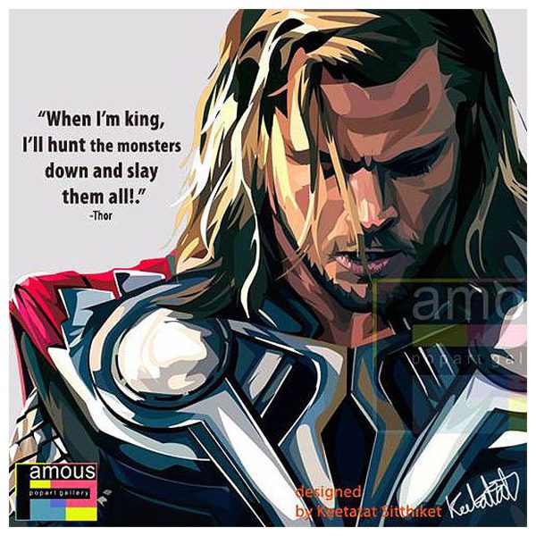 Thor : ver1 | Pop-Art paintings Marvel characters