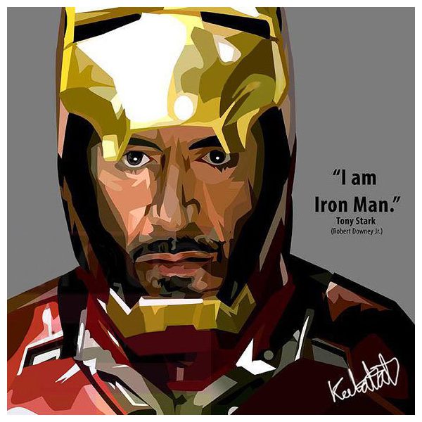 Toni Stark : ver1 | images Pop-Art personnages Marvel