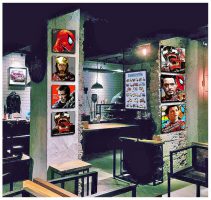 Tony & Spiderman | Pop-Art paintings Marvel characters