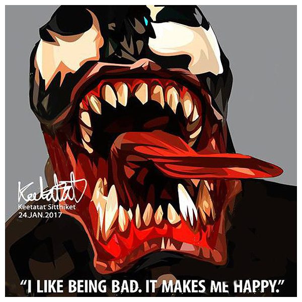 Venom : ver1 | Pop-Art paintings Marvel characters