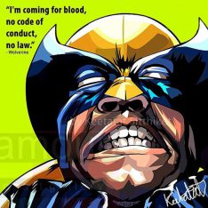 Wolverine : ver1 | Pop-Art paintings Marvel characters