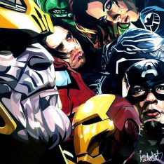 Infinity War : ver1 | Pop-Art paintings Marvel characters