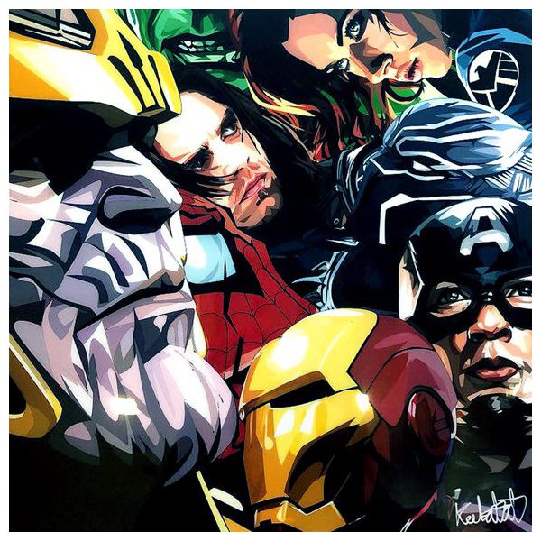 Infinity War : ver1 | imágenes Pop-Art personajes Marvel