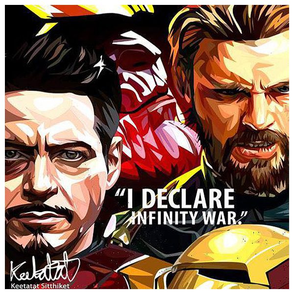 Infinity War : ver2 | Pop-Art paintings Marvel characters