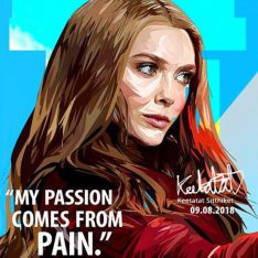 Scarlet Witch | Pop-Art paintings Marvel characters