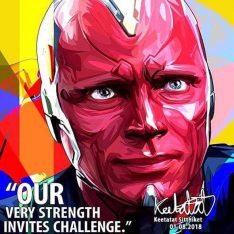 Vision | Pop-Art paintings Marvel characters
