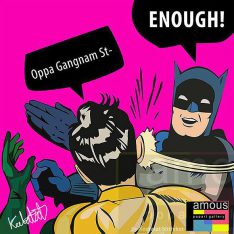 Batman : Gangnam | images Pop-Art personnages DC-Comics
