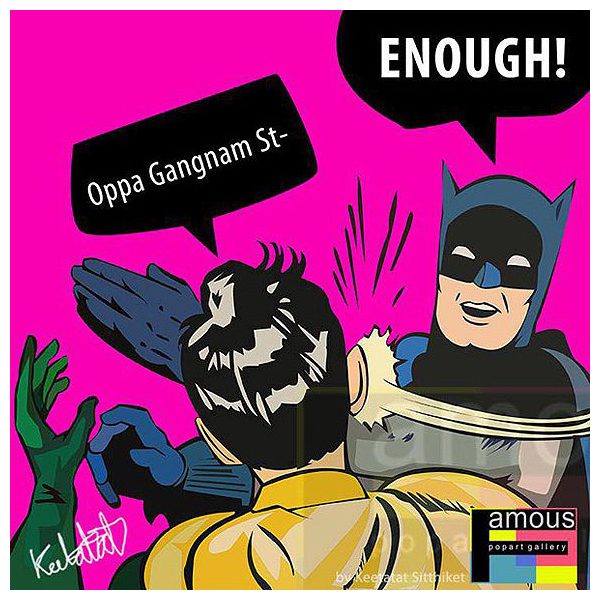 Batman : Gangnam | imatges Pop-Art personatges DC-Comics