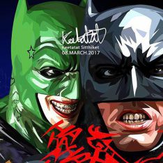 Batman & Joker : ver3 | imágenes Pop-Art personajes DC-Comics
