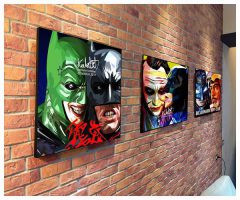 Batman & Joker : ver3 | imágenes Pop-Art personajes DC-Comics