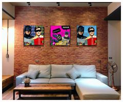 Batman & Robin : BB.Blue | imágenes Pop-Art personajes DC-Comics