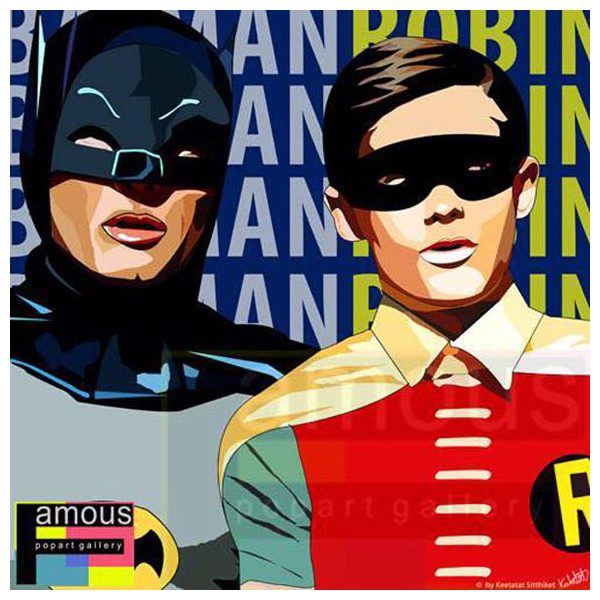 Batman & Robin : DK.Blue | imágenes Pop-Art personajes DC-Comics