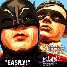 Batman & Robin : Easily | imágenes Pop-Art personajes DC-Comics