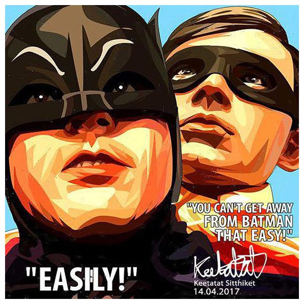 Batman & Robin : Easily | Pop-Art paintings DC-Comics characters