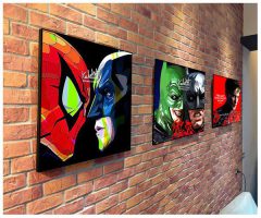 Batman & Spiderman | images Pop-Art personnages DC-Comics