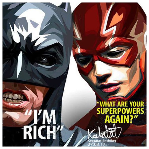 Batman & The Flash | imatges Pop-Art personatges DC-Comics