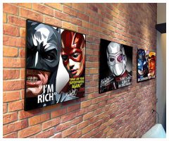 Batman & The Flash | imágenes Pop-Art personajes DC-Comics