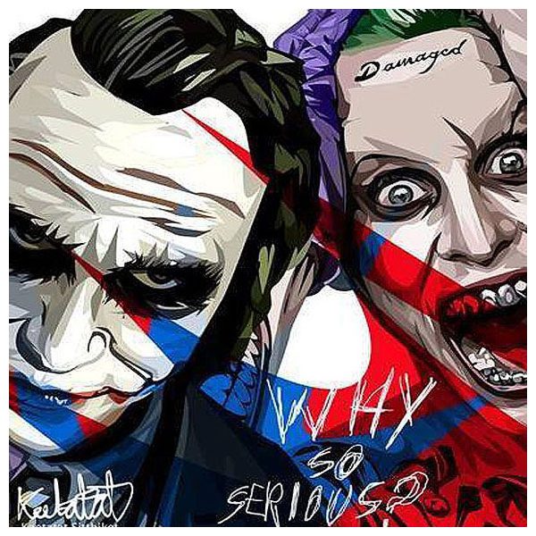Double Joker | Pop-Art paintings DC-Comics characters