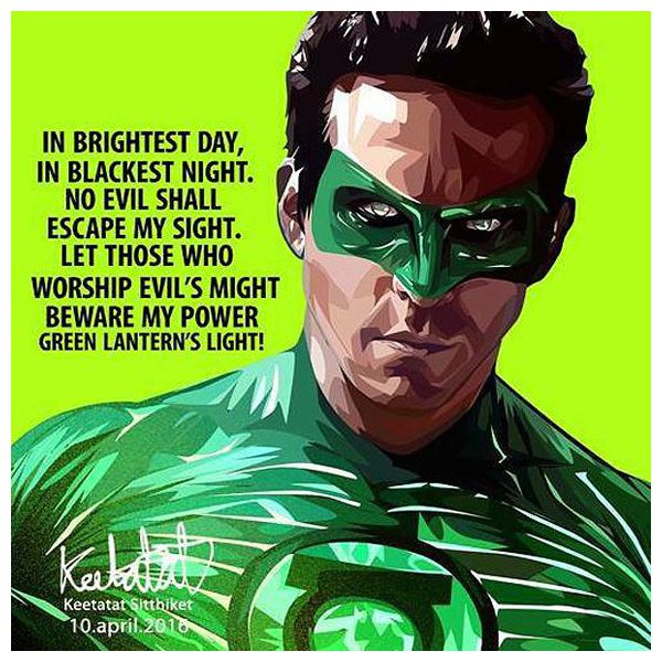 Green Lantern | Pop-Art paintings DC-Comics characters