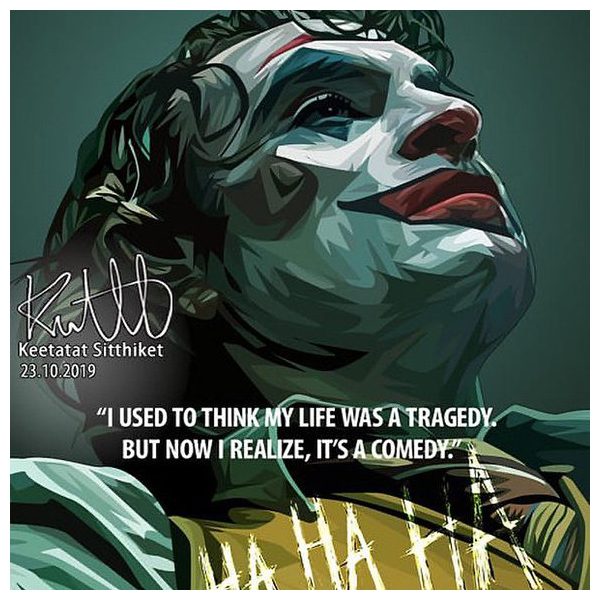 Joker : ver9 HaHaHa | Pop-Art paintings DC-Comics characters