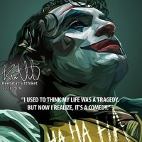 Joker : ver9 HaHaHa | imágenes Pop-Art personajes DC-Comics