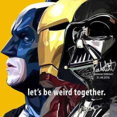 let's be weird together | images Pop-Art personnages DC-Comics