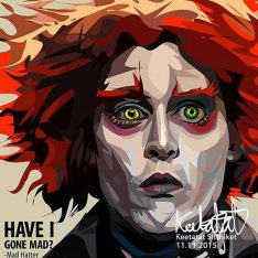 Mad Hatter | Pop-Art paintings DC-Comics characters