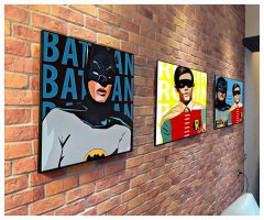 Batman : cartoon | Pop-Art paintings DC-Comics characters