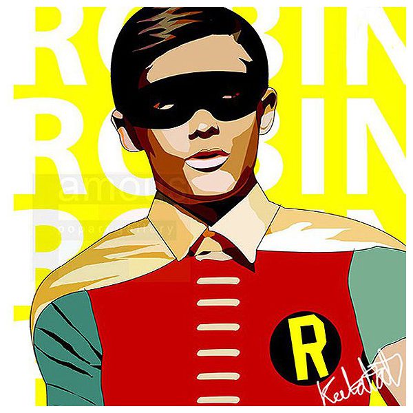 Robin : cartoon | imágenes Pop-Art personajes DC-Comics